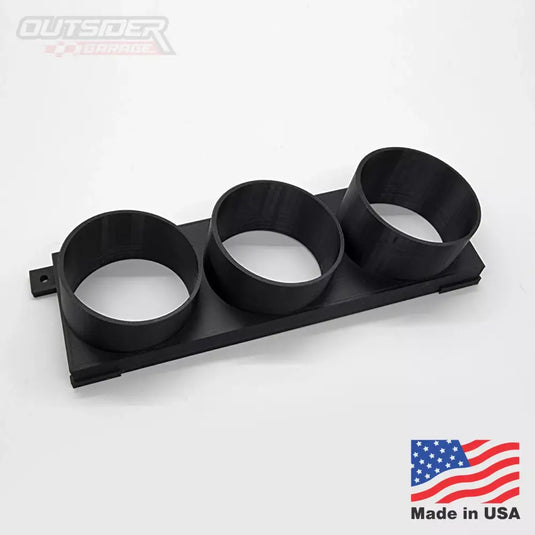 Single DIN Triple Gauge Pod (52mm) Interior Outsider Garage