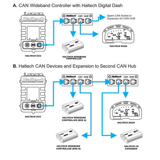 Elite CAN HUB 4 Port DTM-4 Engine Management Haltech
