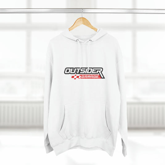 Three-Panel Fleece Hoodie