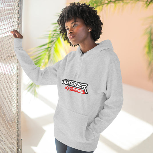 Three-Panel Fleece Hoodie