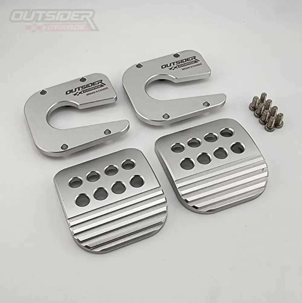 Nissan R-Chassis Billet Brake & Clutch Pedal Covers
