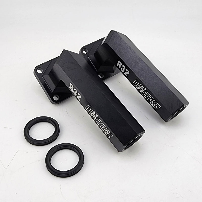 Load image into Gallery viewer, Billet Nissan S/R-Chassis Heater Core Outlets
