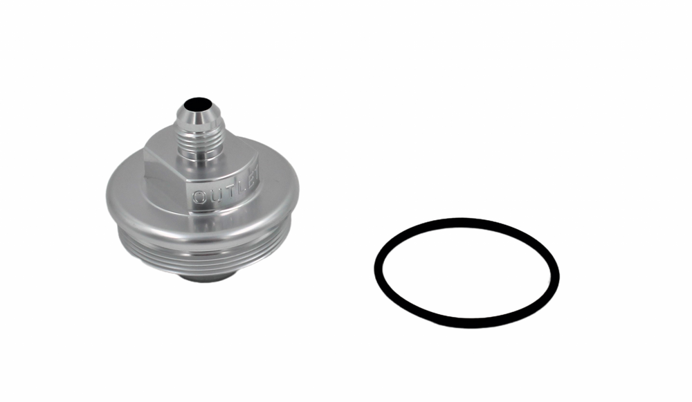 Fuel Filter Outlet Cap -6AN Clear FUELAB
