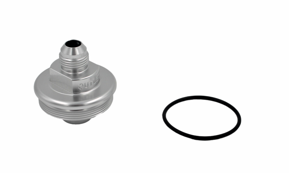 Fuel Filter Outlet Cap -8AN Clear FUELAB