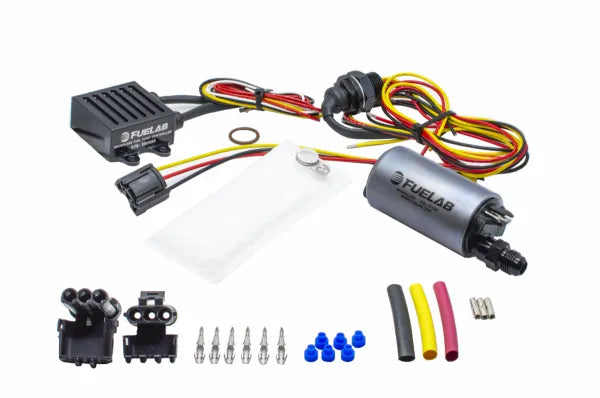 350lph In-Tank Brushless Fuel Pump with -6AN Outlet 72002 Controller 74101 Feed Thru Pre-Filter Wire Lead Harness FUELAB