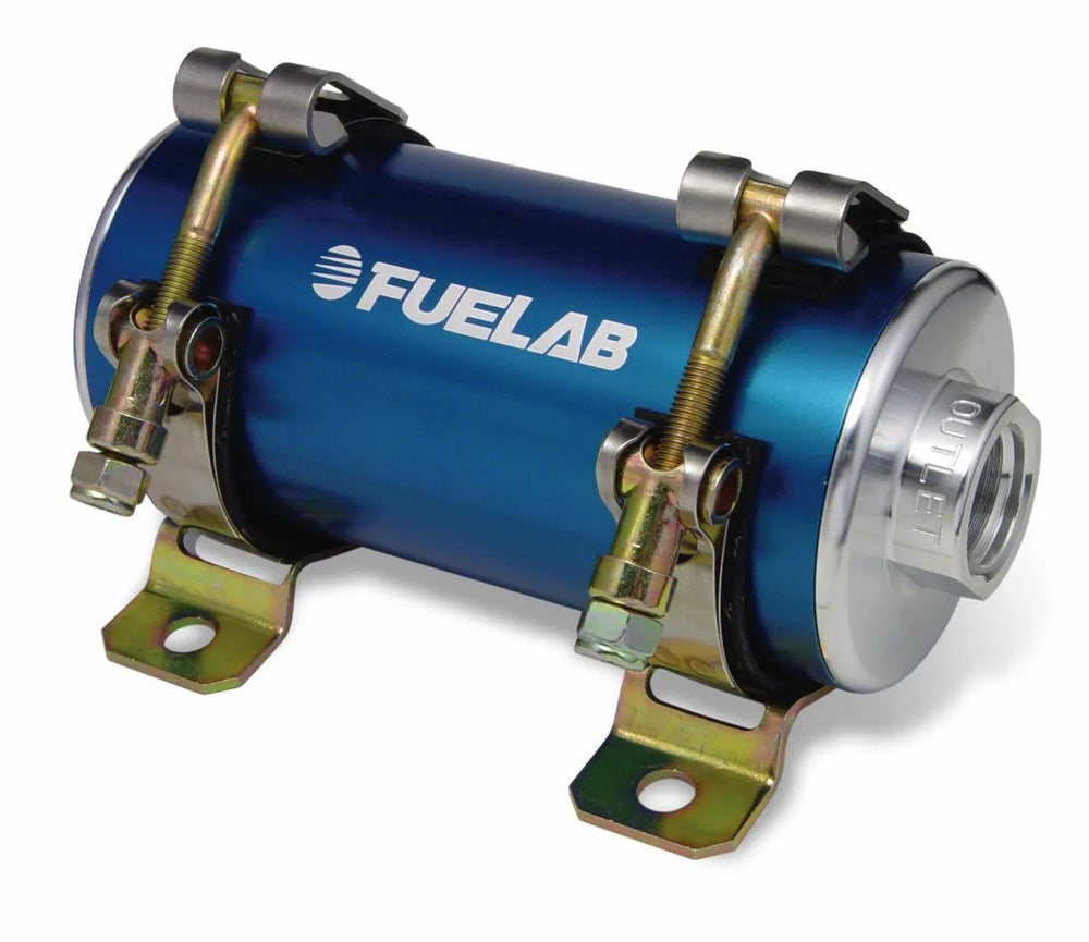 Reduced Size CARB In Line Fuel Pump Rated to 1600HP Street/Strip Speed Adjustable DC Brushless Fuel Pump Internal Bypass Blue FUELAB