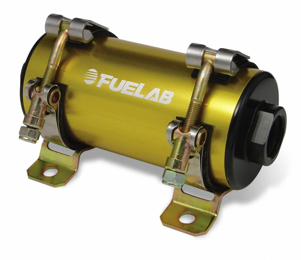 High Efficiency EFI Electronic Fuel Injection In Line Fuel Pump Rated Up To 1400HP Street/Strip Speed Adjustable DC Brushless Driven Fuel Pump Gold FUELAB