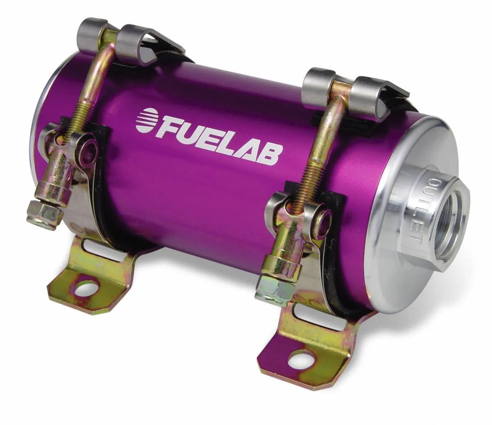 High Flow Carbureted In Line Fuel Pump Rated Up To 2000HP Street/Strip Speed Adjustable DC Brushless Driven Fuel Pump Purple FUELAB