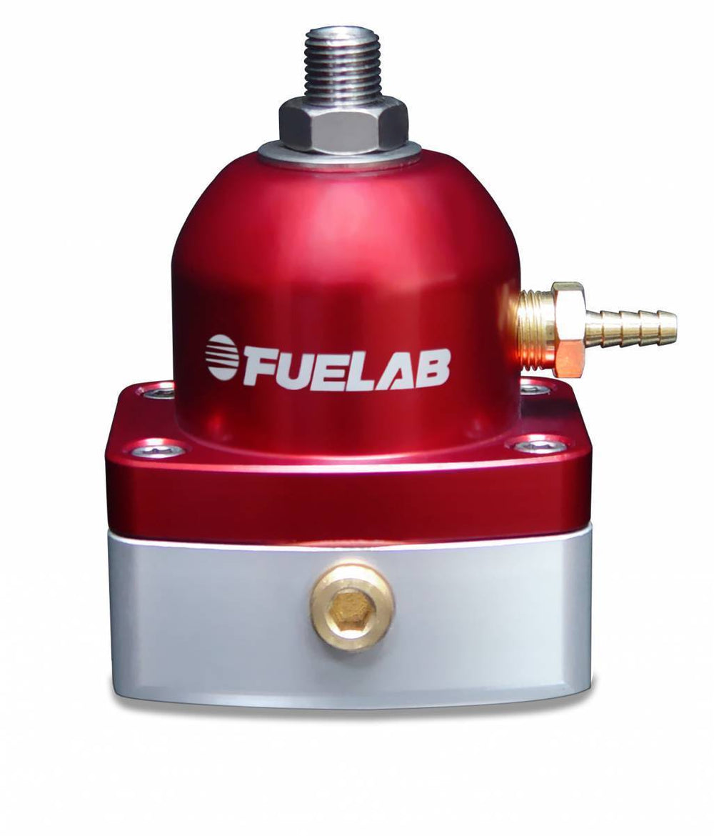 Universal EFI Electronic Fuel Injection Adjustable Mini Fuel Pressure Regulator 25-90 psi 2  -6AN Inlets 1  -6AN Return Red FUELAB