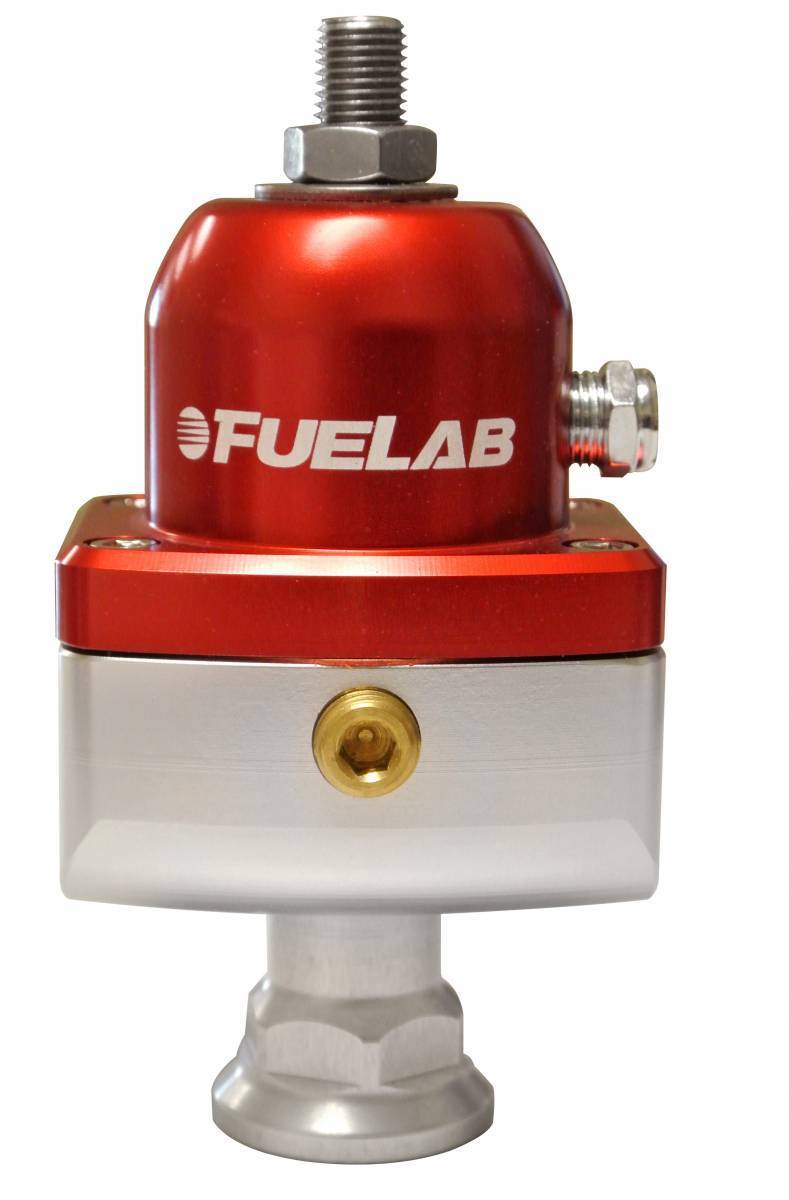 Universal CARB Adjustable Fuel Pressure Regulator Blocking Style 4-12 psi (1) -8AN Inlet (2) -8AN Outlets Red FUELAB