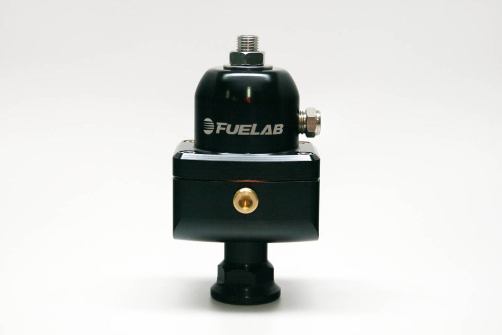 Universal CARB Adjustable Fuel Pressure Regulator Blocking Style 1-3 psi (1) -8AN Inlet (2) -8AN Outlets Black FUELAB