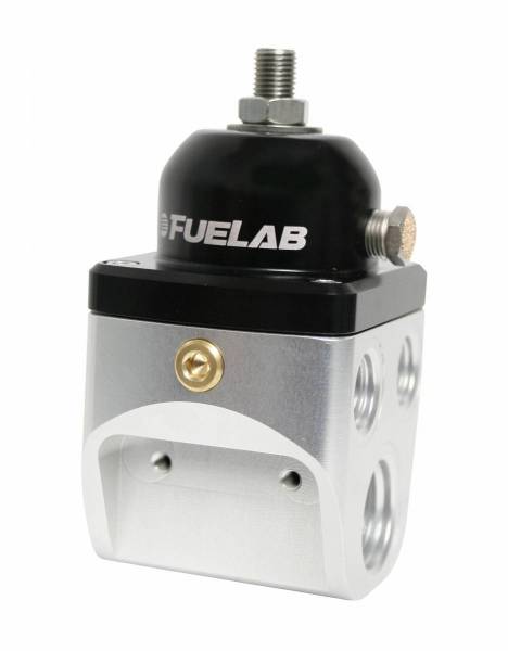 Universal CARB Adjustable Fuel Pressure Regulator 4 Port Blocking Style 4-12 psi (2) -10AN Inlet (4) -6AN Outlets FUELAB