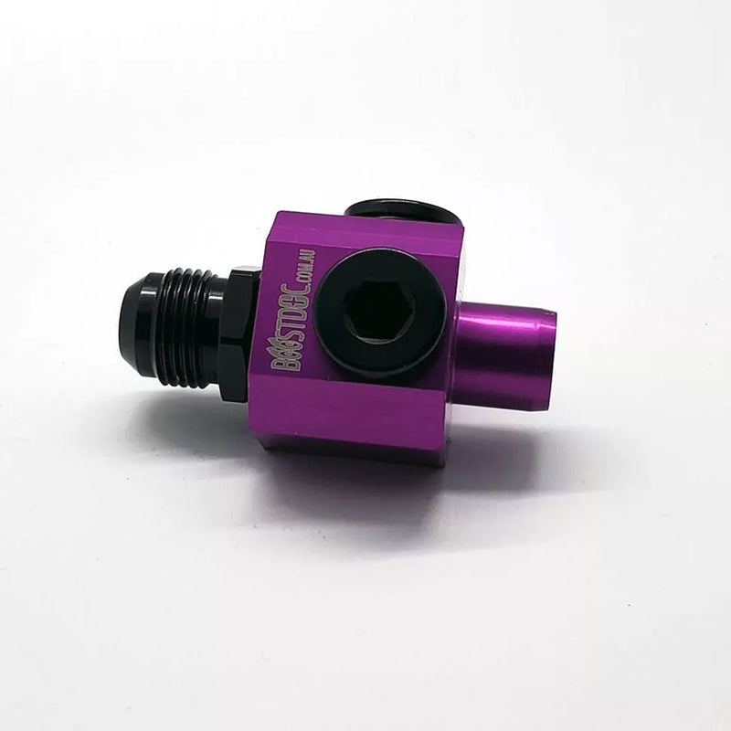 Load image into Gallery viewer, RB Thermostat Block Outlet Engine Boost Doc Violet AN10/Plug/Plug 
